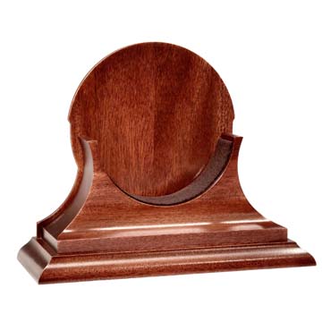CHELSEA MAHOGANY BASE FOR 4.5" CLOCK
