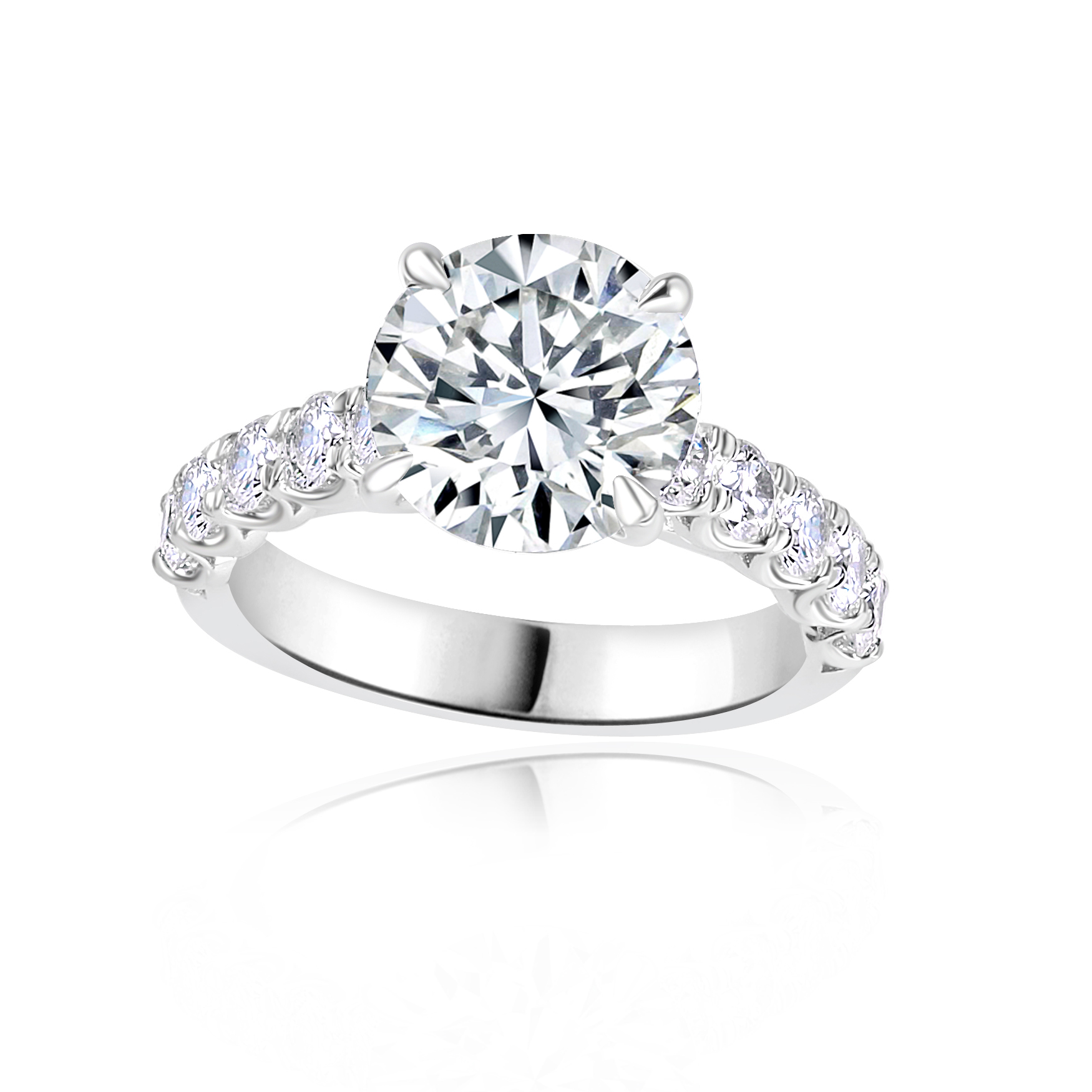 Lab-grown diamond engagement ring 6